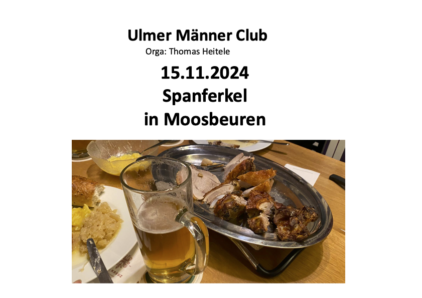 Spannferkel 2024 GV Ulm UMC